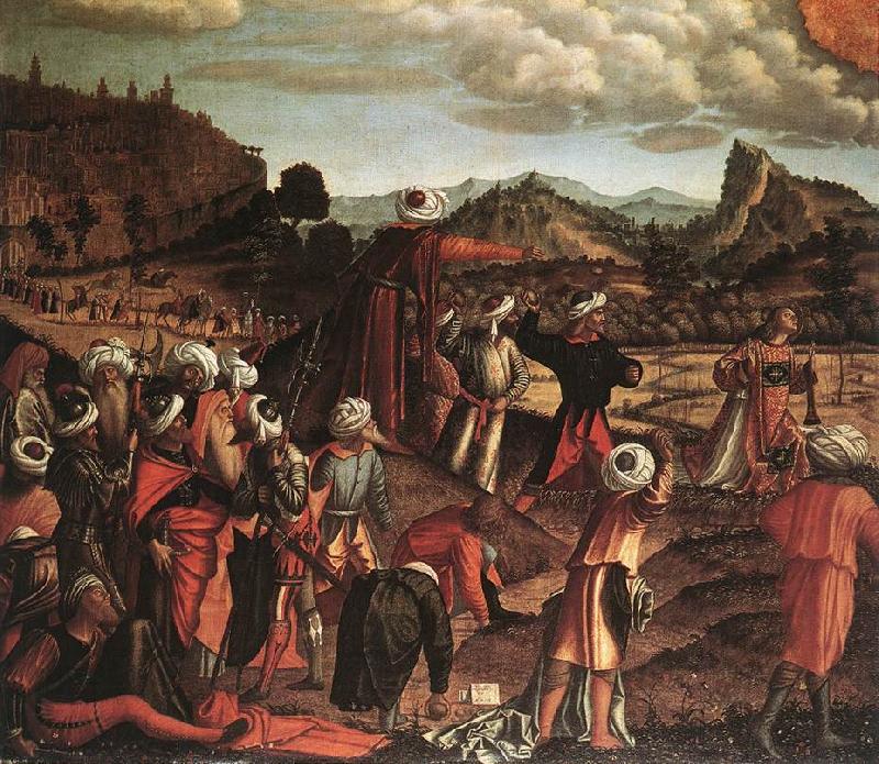 CARPACCIO, Vittore The Stoning of St Stephen g Sweden oil painting art